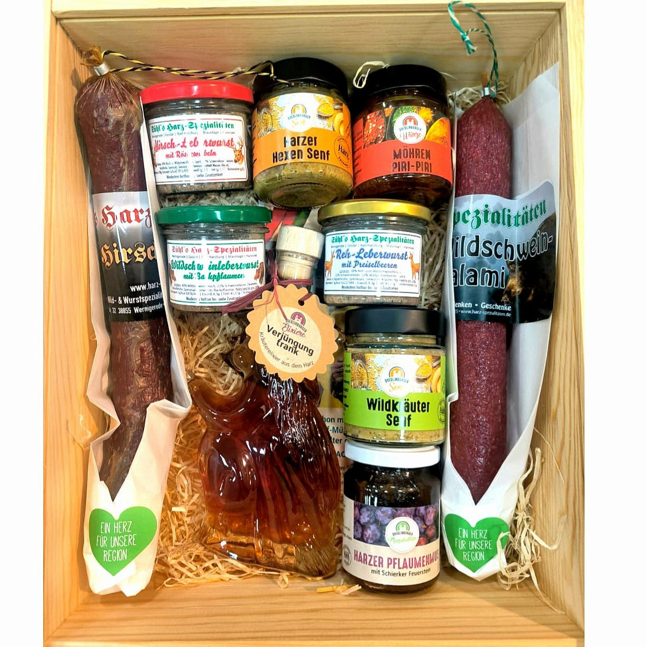 Harzer Wurst-Liebe Holzkiste