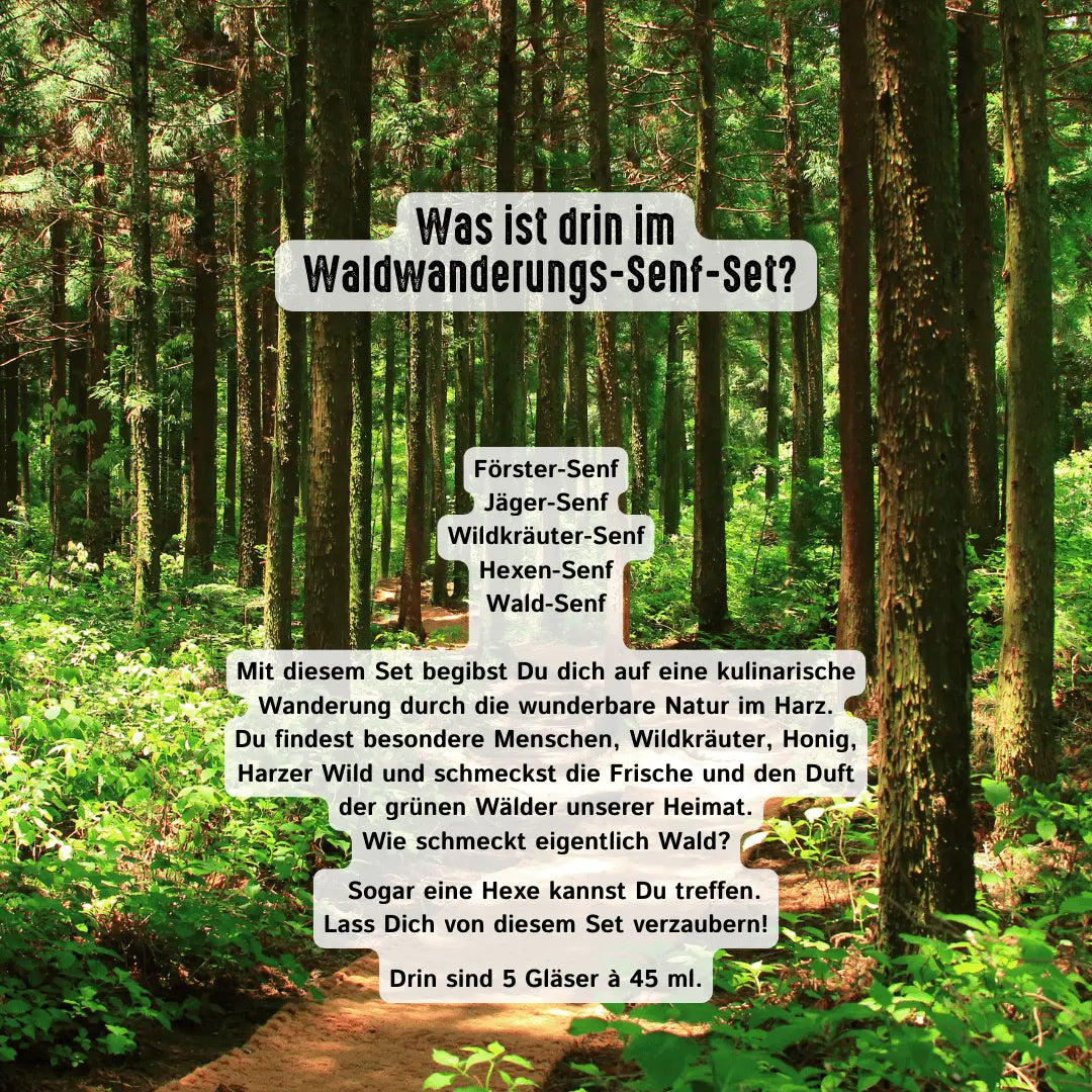 Harzer Waldwanderung - Probier-Senf-Set senf-shop.com