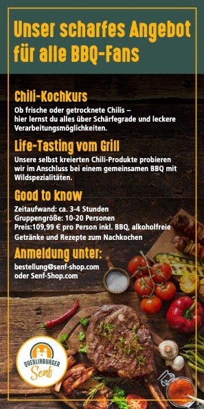 Buchung: Kochkurs mit Senf oder mit Kräutern - senf - shop.com
