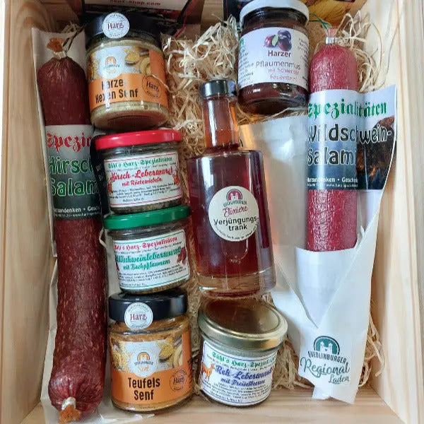 Harzer Wurst - Liebe Holzkiste - senf - shop.com