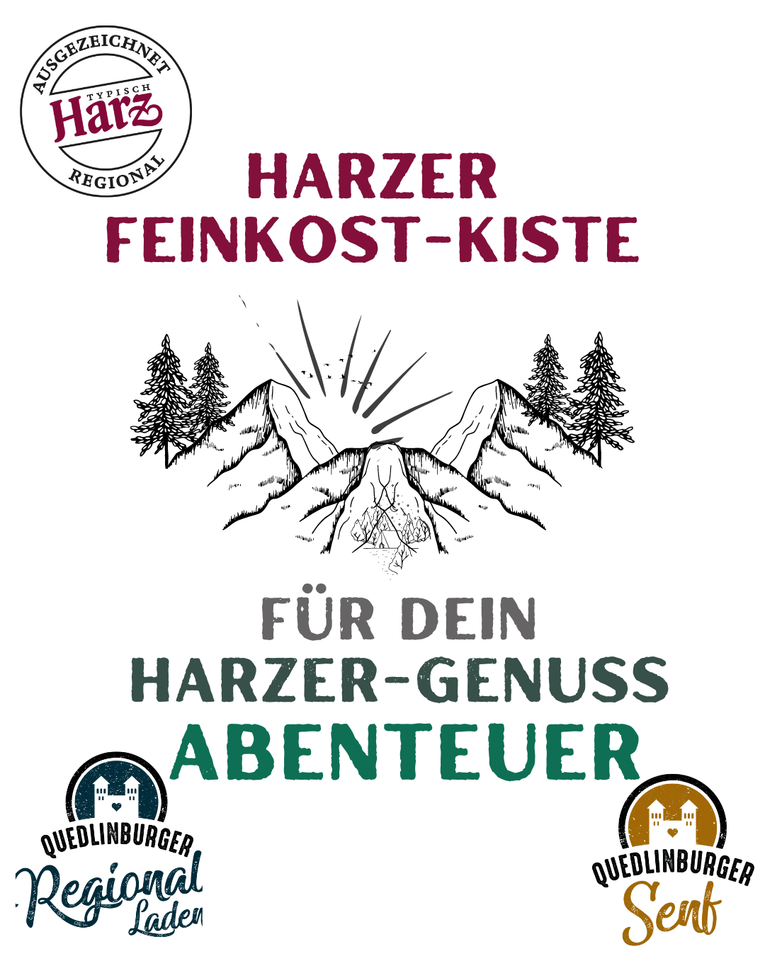 Picknick - Holzkiste - senf - shop.com