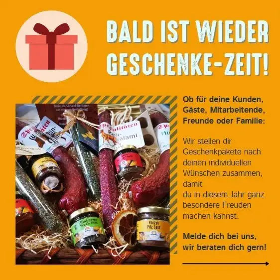 Geschenke packen und senden wir dir zu - senf-shop.com