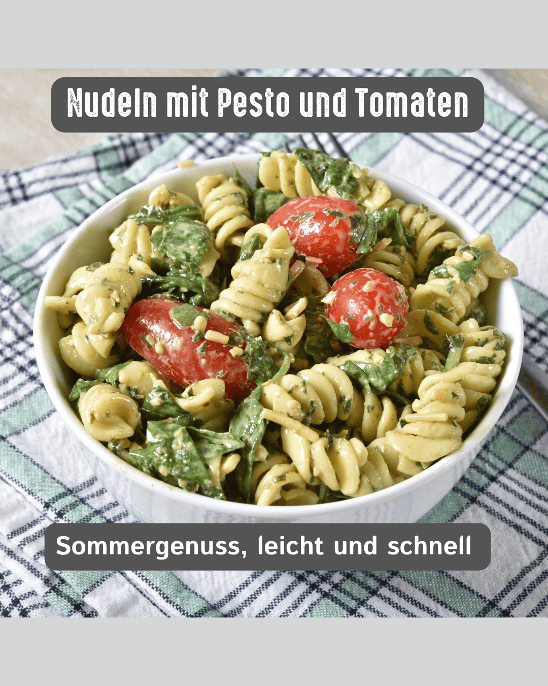 Pesto und Gemüsebrühe