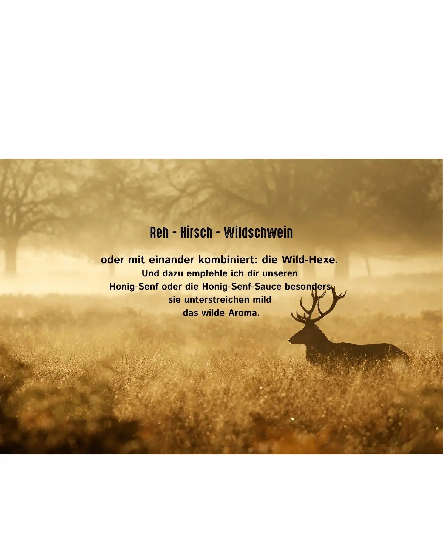 Wildspezialitäten aus dem Harz – handwerklich & ursprünglich - senf-shop.com
