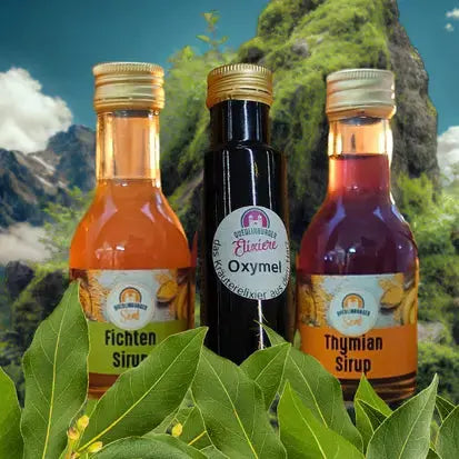 2xSirup &amp; 1xOxymel aus eigener Herstellung: unser Saison - Bundle - senf - shop.com