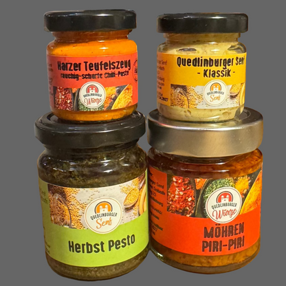 🌶️ Veganes Probier-Set „mild bis scharf“ – 4× veganer Genuss