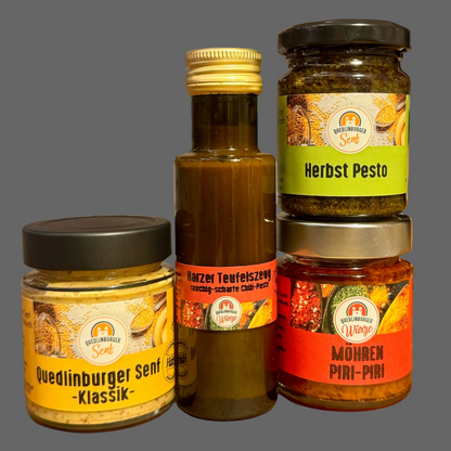 🌶️ Veganes Probier-Set „mild bis scharf“ – 4× veganer Genuss