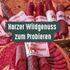 Wild-Probierset aus dem Harz mit Wildsalami, Wildleberwurst und Hirschlandjägern, handwerkliche Wildspezialitäten rustikal arrangiert