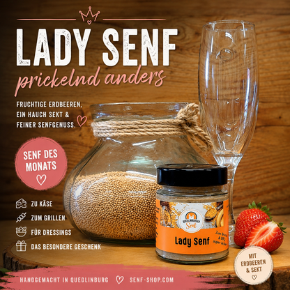 Lady-Senf mit Erdbeer