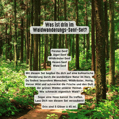 Harzer Waldwanderung - Probier-Senf-Set senf-shop.com