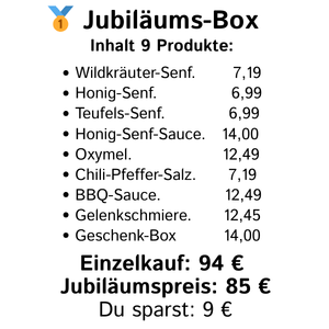 Produktliste: was ist in der Jubiläums-box ❤️
