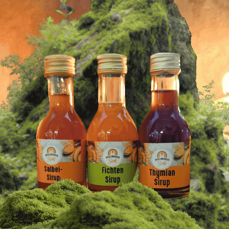3x Sirup - ohne Zitronensäure, mit Rohrzucker und Zitronensaft