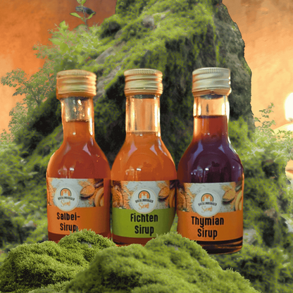 3x Sirup - ohne Zitronensäure, mit Rohrzucker und Zitronensaft