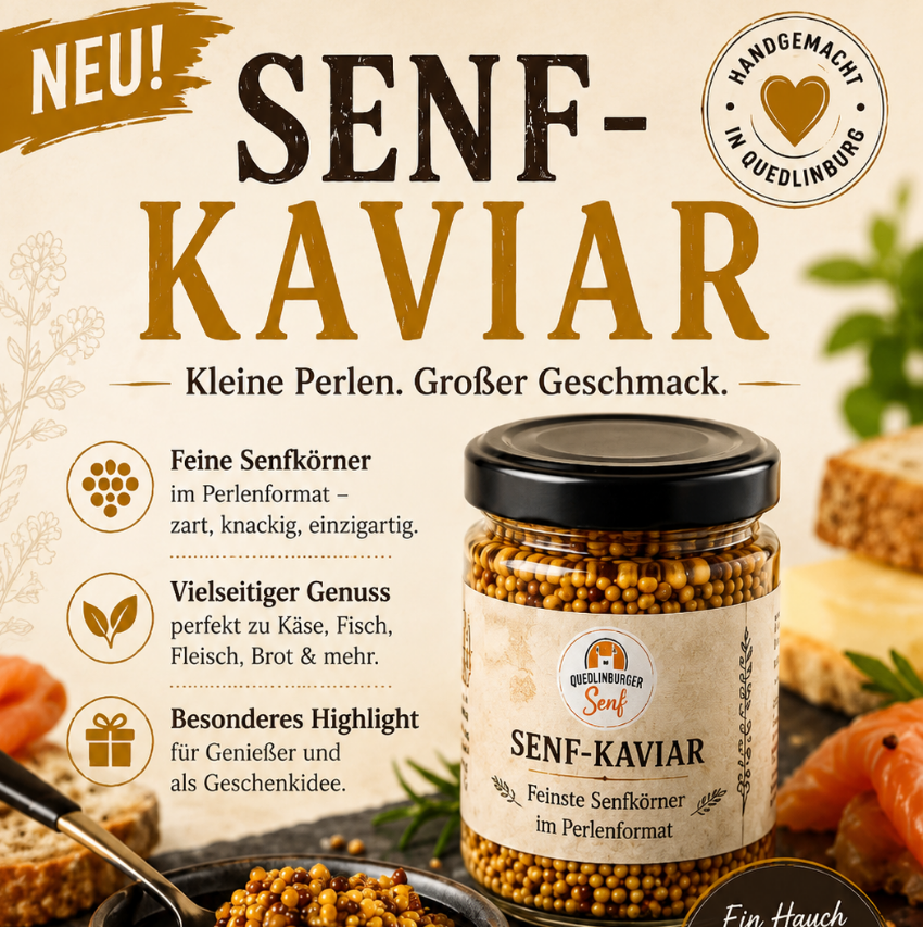 Senf-Kaviar: kleine Perlen - großer Geschmack