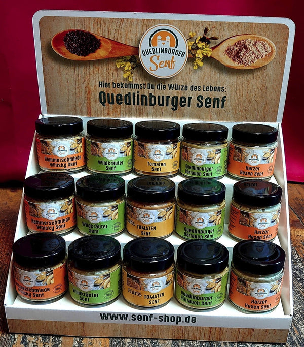 Display Quedlinburger Senf - nur für Händler auf Nachfrage - senf - shop.com