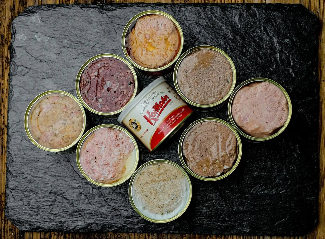 Feine Leberwurst in der Dose - senf - shop.com