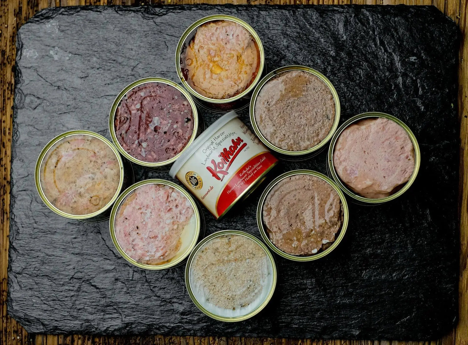 Feine Leberwurst in der Dose - senf - shop.com