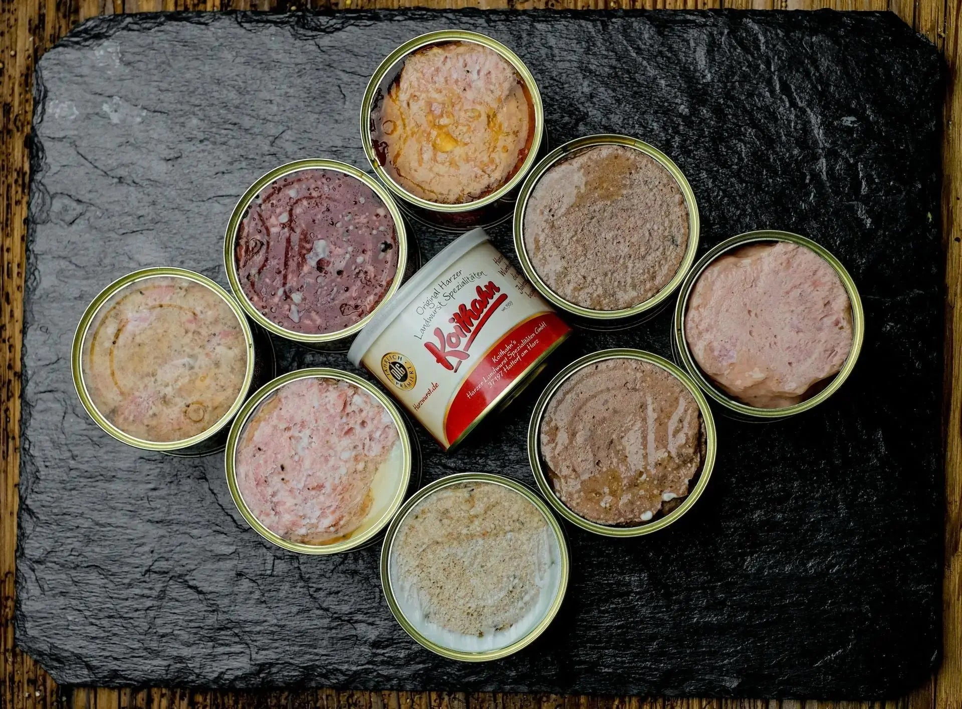 Feine Leberwurst in der Dose - senf - shop.com