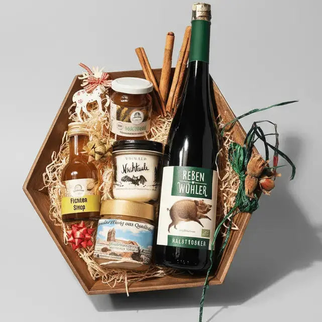 Geschenkkorb „Wald - Liebe“ – Harzer Genuss für Naturfreunde - senf - shop.com