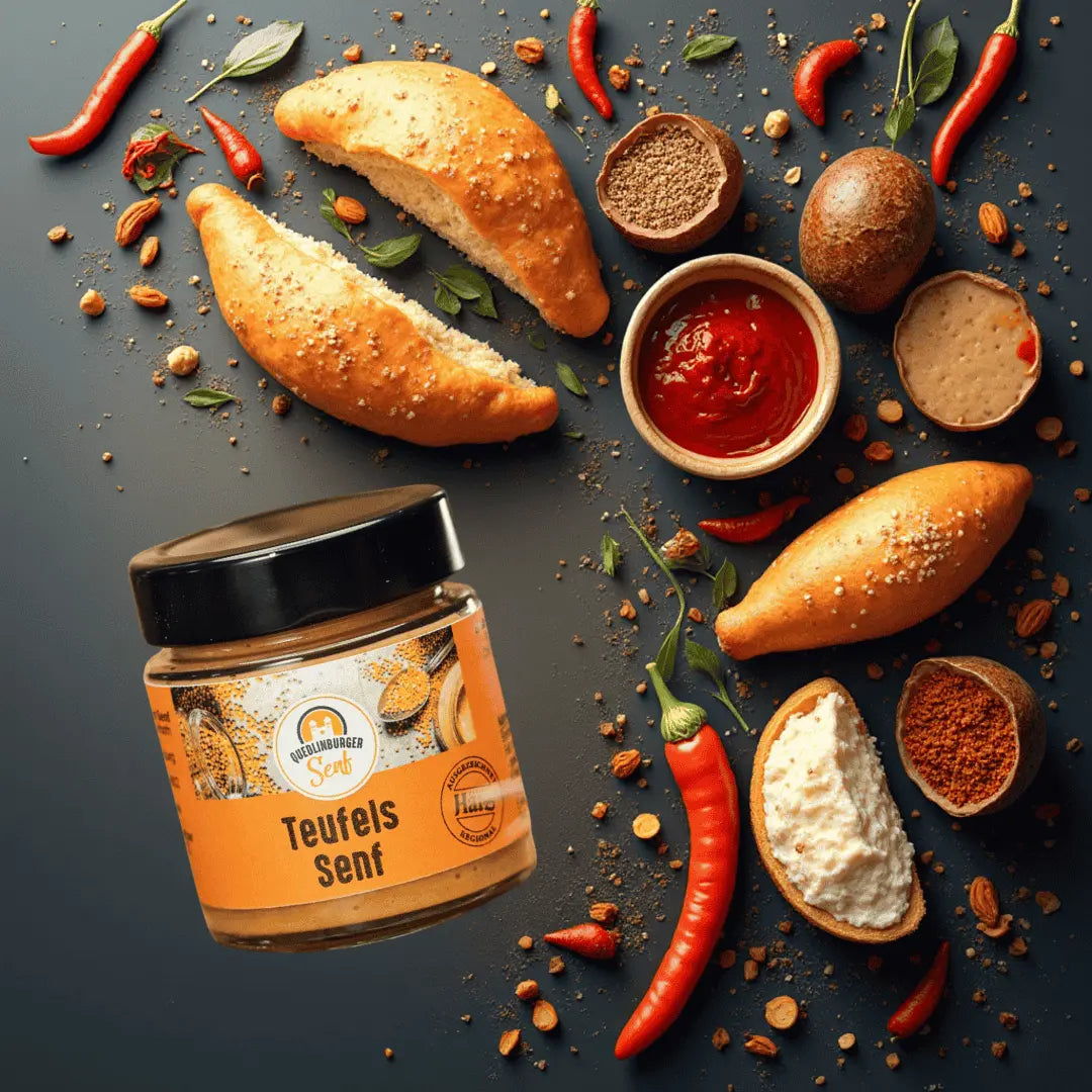 🔥 Geschenkset „Papa mag’s scharf“ – stilvoll verpackt in der Holzkassette - senf - shop.com