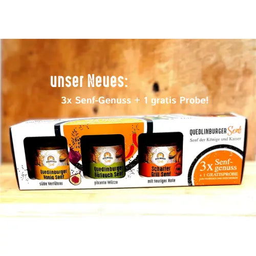 Großes Senf - Starter - Bundle – Klassik &amp; Teufels + Senferlebnis + 3+1 Set - senf - shop.com