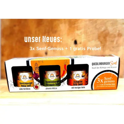 Großes Senf - Starter - Bundle – Klassik &amp; Teufels + Senferlebnis + 3+1 Set - senf - shop.com
