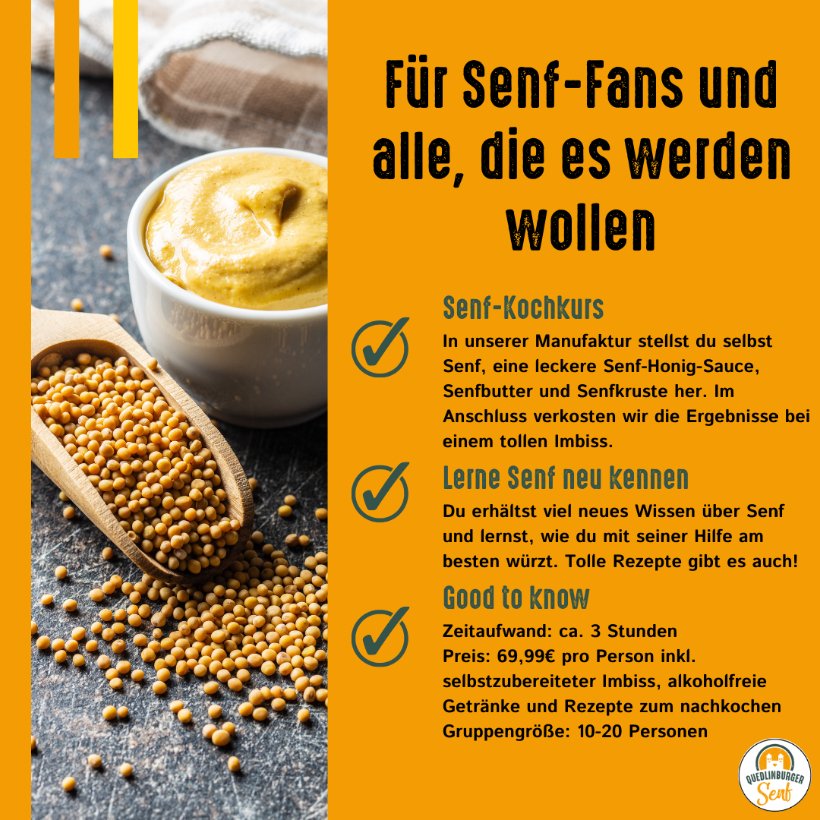 Gutschein Senf - Kochkurs - senf - shop.com
