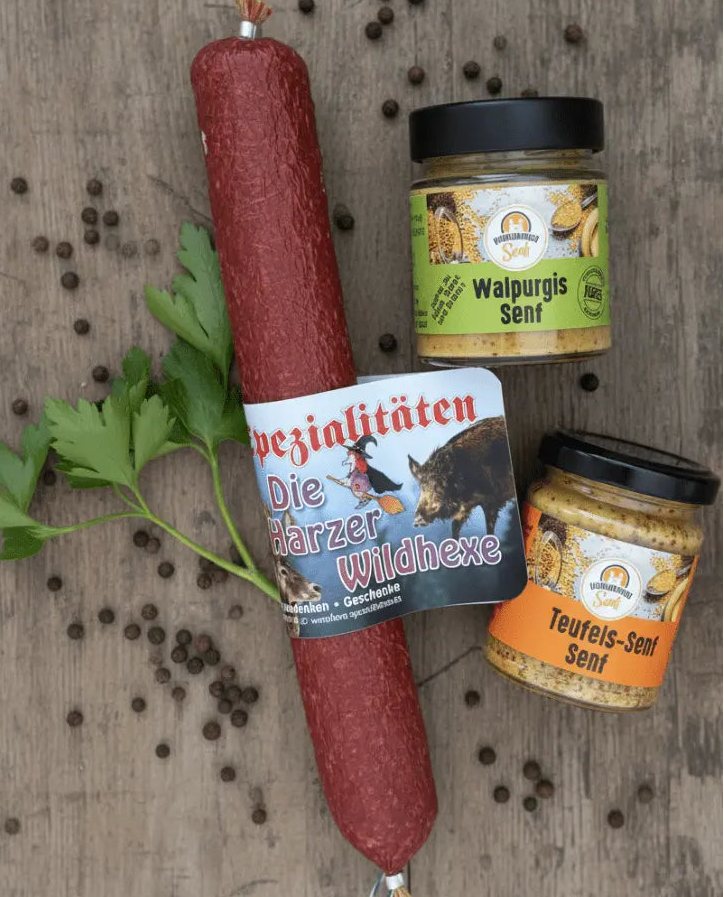 Harzer Picknick - Set – Hexen - Senf, Teufels - Senf &amp; Wildsalami 🧙‍♀️ - senf - shop.com