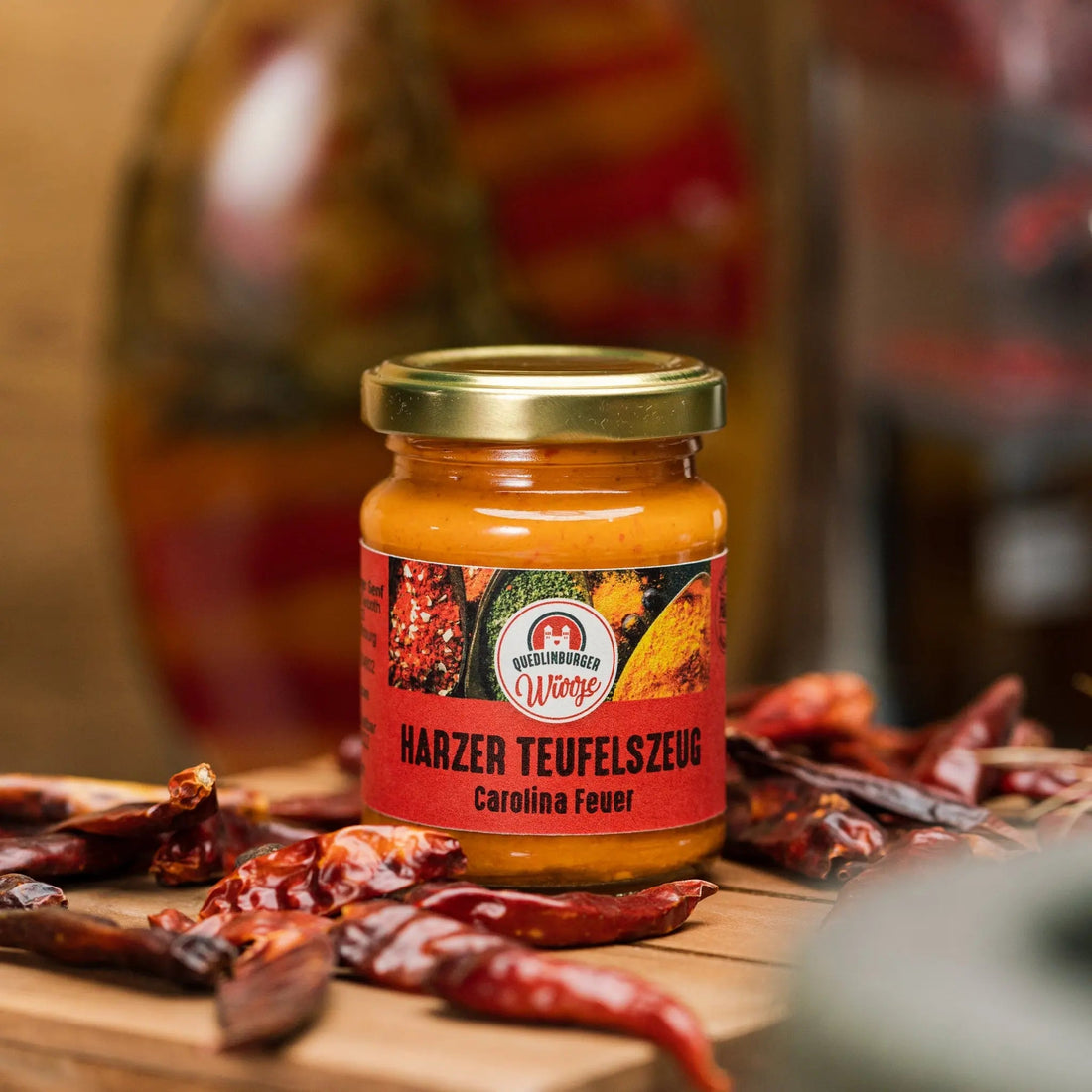Harzer Teufelszeug - Carolina Reaper – die scharfe Chili - Würzpaste mit Charakter 🔥🌶️ - senf - shop.com