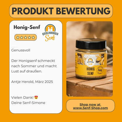 Honig - Senf – für Frühstück, Dressings und kleine Genussmomente - senf - shop.com