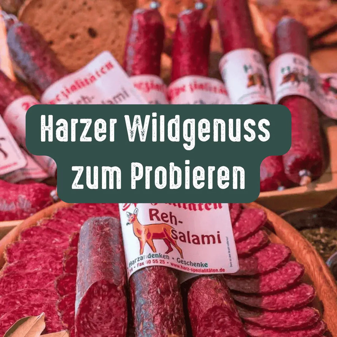 Wild - Probierset aus dem Harz – handwerkliche Wildspezialitäten zum Kennenlernen - senf - shop.com