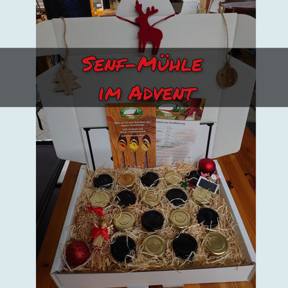 Gesunder Adventskalender - Spiel mit Senf senf-shop.com